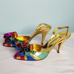 VTG BEVERLY FELDMAN rainbow heels